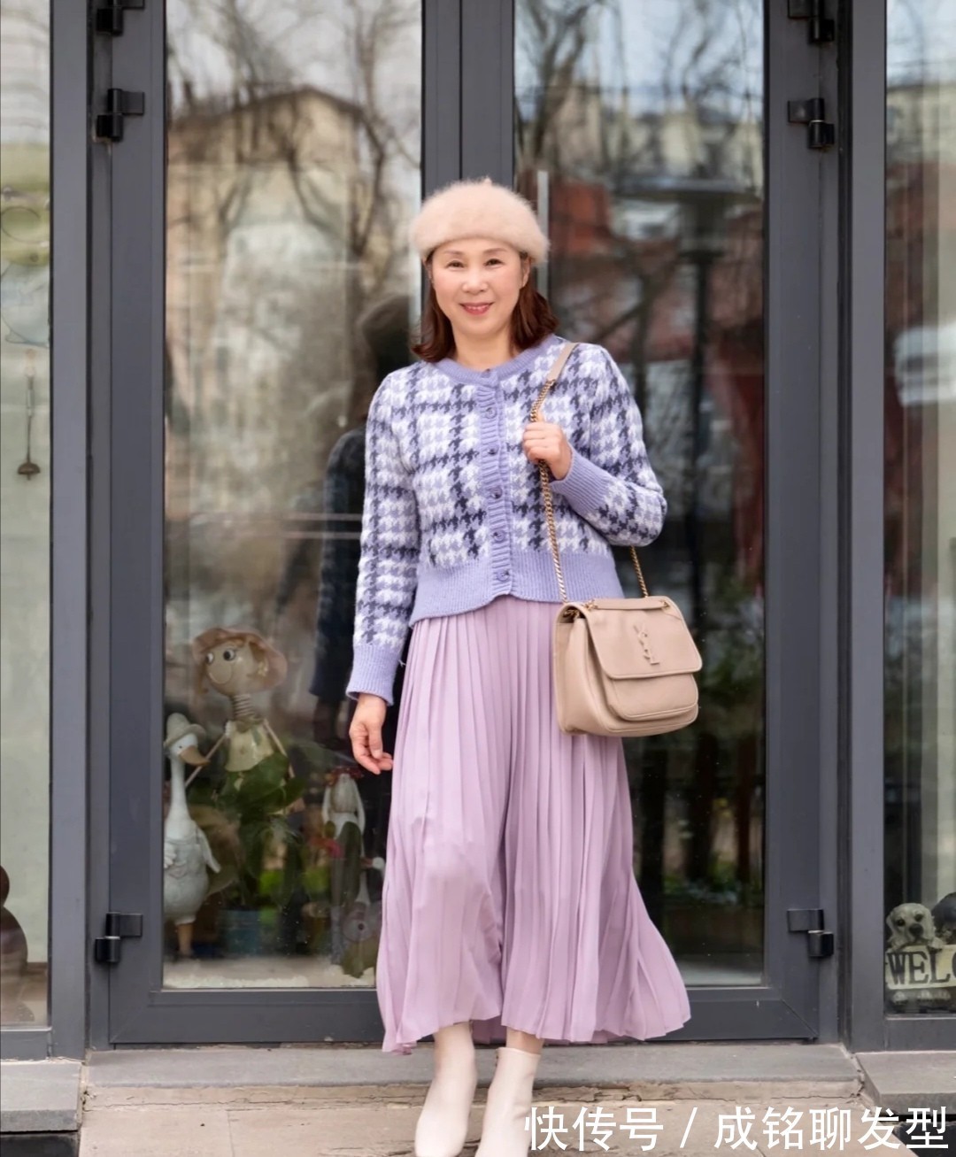 优雅 120斤的微胖奶奶也太会穿了吧,精致搭配优雅气质,看不出有65岁