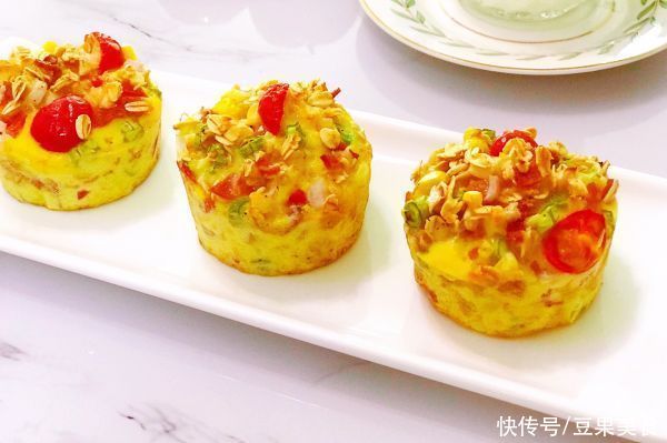 鸡蛋|低卡蔬菜鸡蛋麦芬