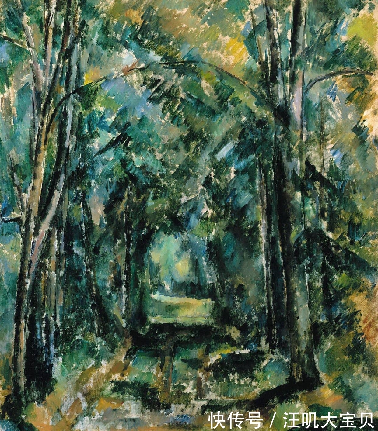 油画$他一生反对印象派,终于大器晚成,他的油画有结构色彩的美和诗意