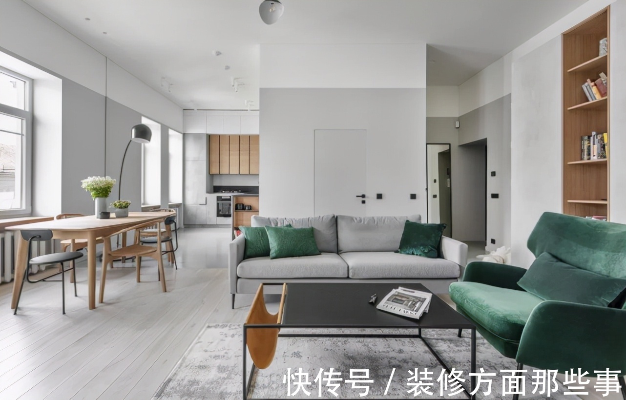 简约|90平灰色调与木质感结合的现代简约风，就是有设计感