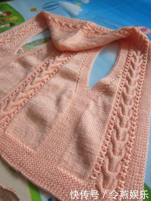 潮到不行的带帽开襟儿童小罩衫,附文字教程与图解