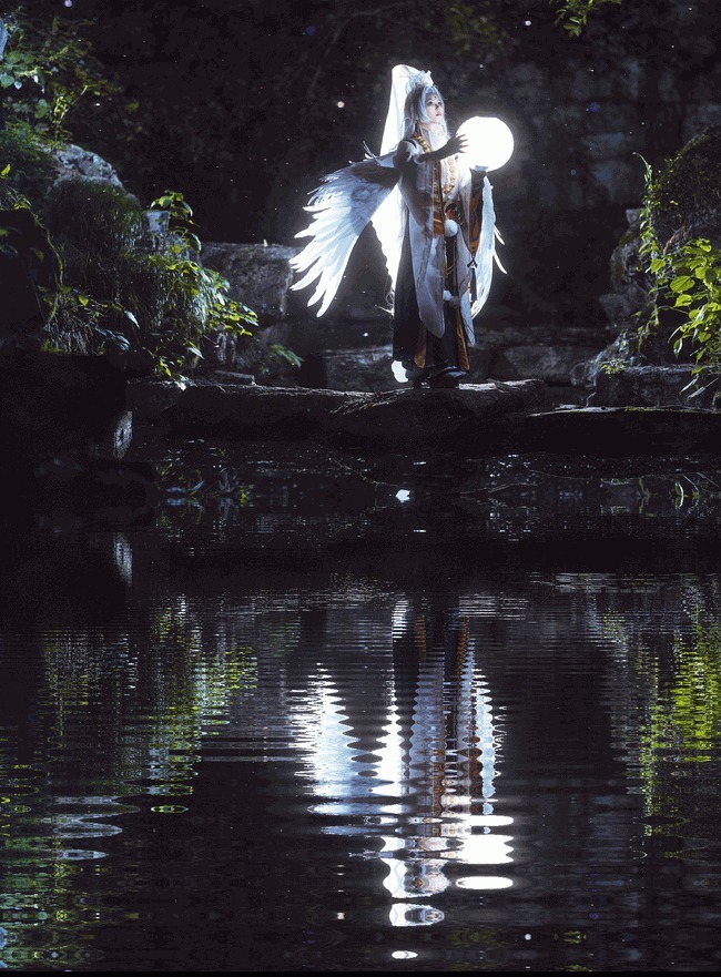 天狗|cos:阴阳师·少羽大天狗 无垢白羽