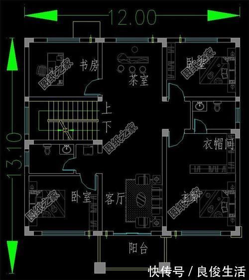 客厅|一楼商铺二三楼居住的三层住宅图,这是不是你要找的建房设计?