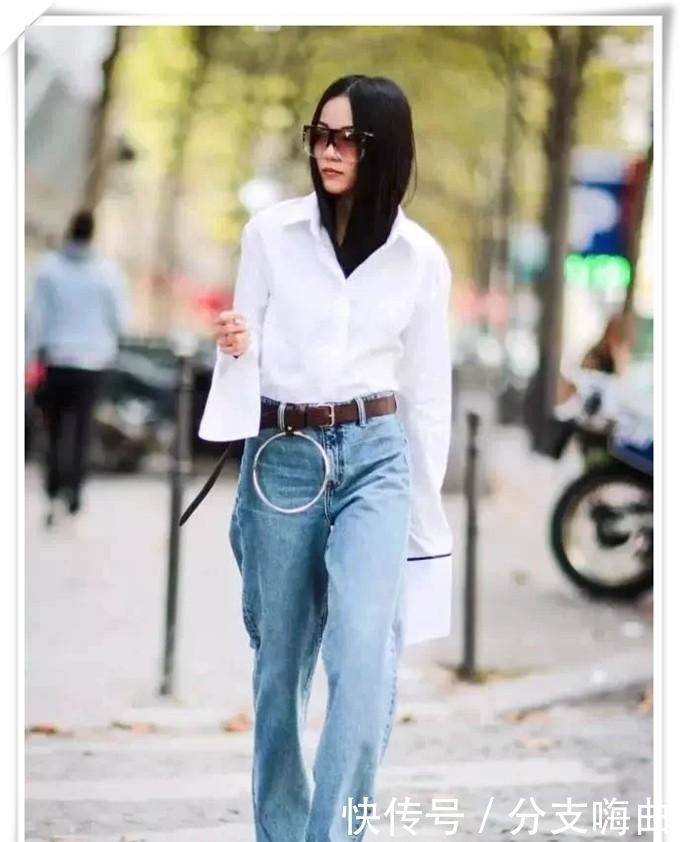 阔腿裤+衬衫=中年女性气质穿搭,开春正流行