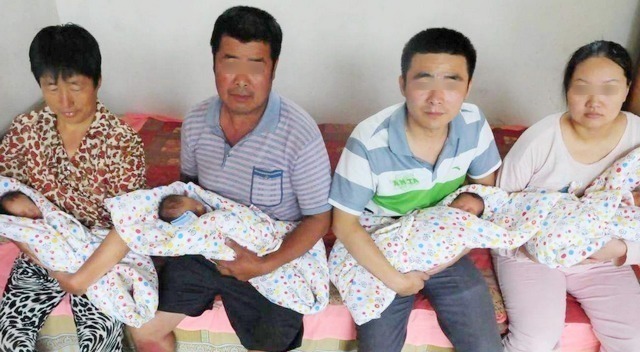 宝宝|孕妇怀四胞胎以为是儿子,结果生四个女儿,爸爸产房外手舞足蹈