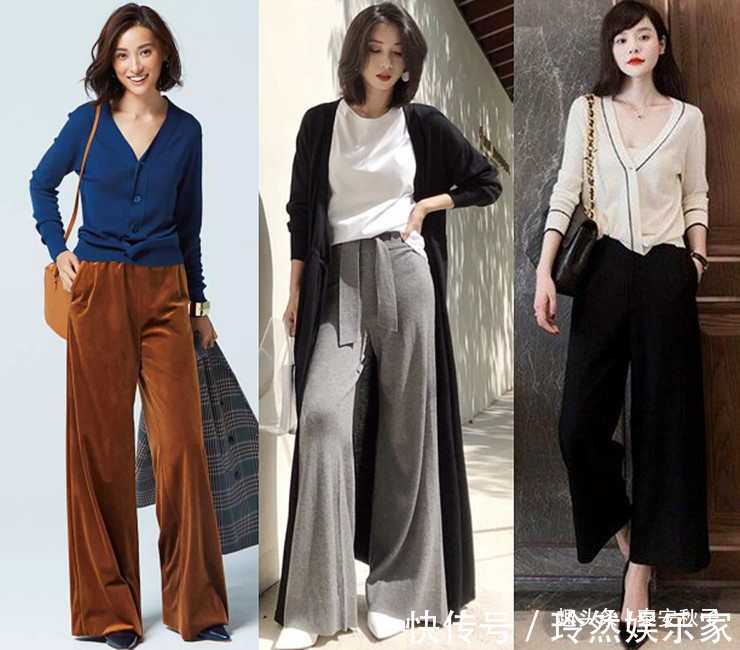 针织开衫 今冬火了一种穿搭叫“奶奶衫+半裙裤”!慵懒知性,很高级