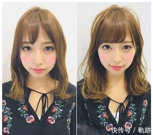 日本发型师分享“刘海小脸术”有了刘海的小姐姐,原来这么美