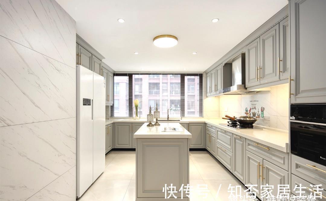 新房|砸40万装修130㎡新房,中岛台设计是亮点,最爱三段式卫生间