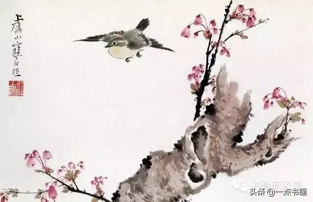 花鸟画@江寒汀 笔下的飞鸟30幅,不愧当代海派花鸟画第一人