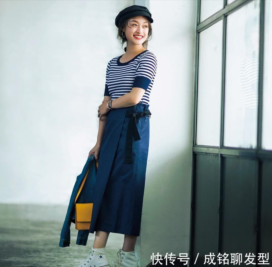 腰线|小个子穿搭模板,身高155日本博主示范显高穿法,轻松穿出高挑感