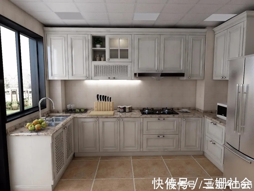 功能柜|不知道厨房空间如何设计,3套整体橱柜设计案例,柔美优雅