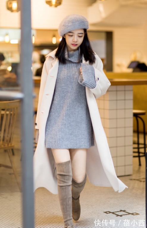 马丁靴|奔三奔四的女人,建议多穿大衣+“长筒靴”或“短靴”,时髦洋气