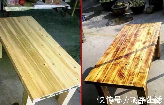 木材|成本300块打造的实木茶台, 邻居参观都说不可能!