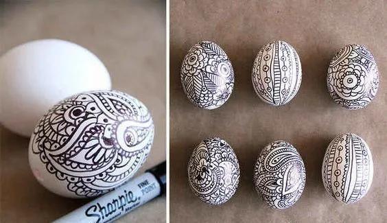 鸡蛋壳&蛋壳创意手工,大人小孩都可以学,只是简单画画,成品非常好看