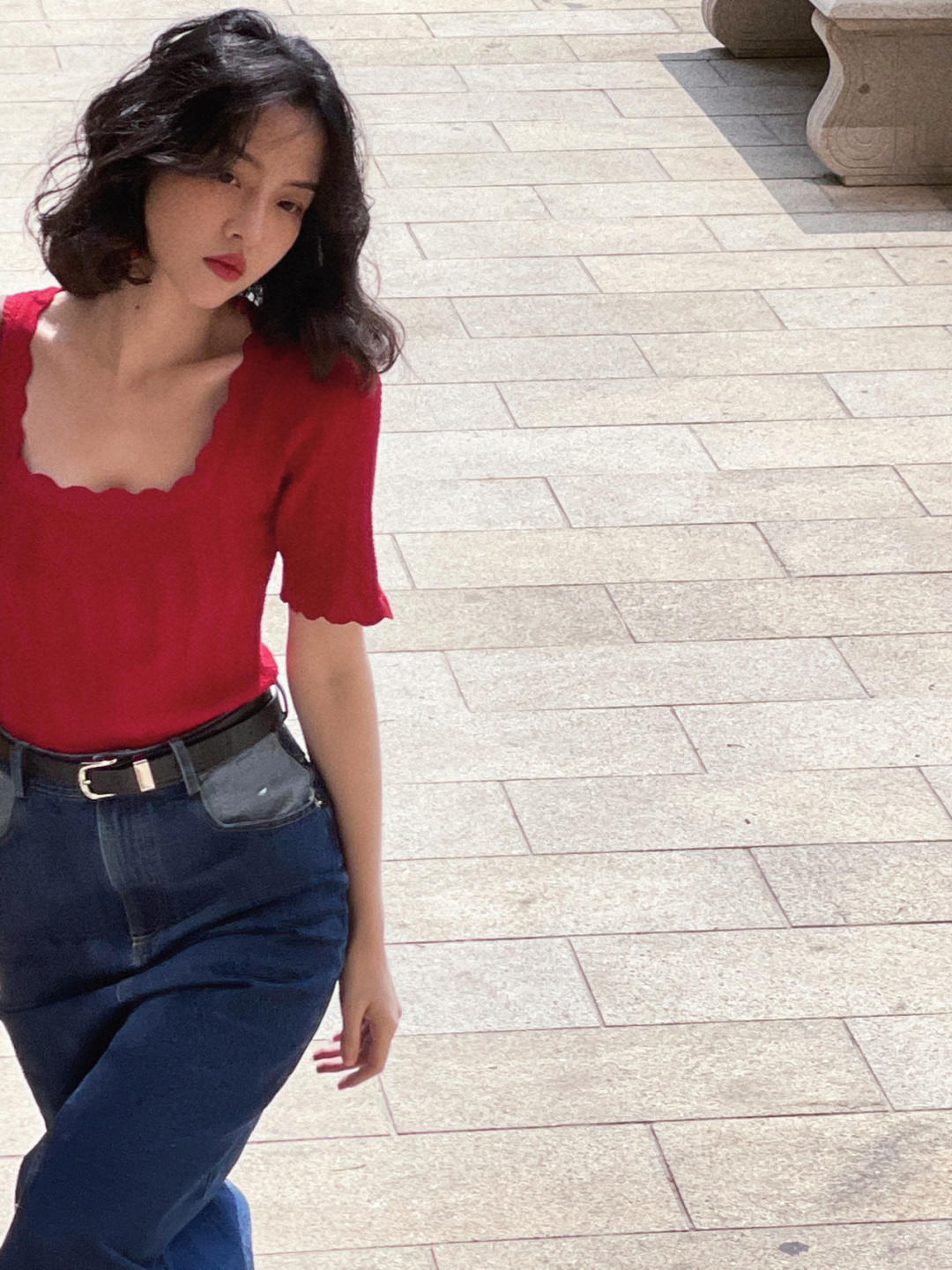 开叉裙|秋天穿搭指南!西装外套+牛仔裤,复古又时髦!