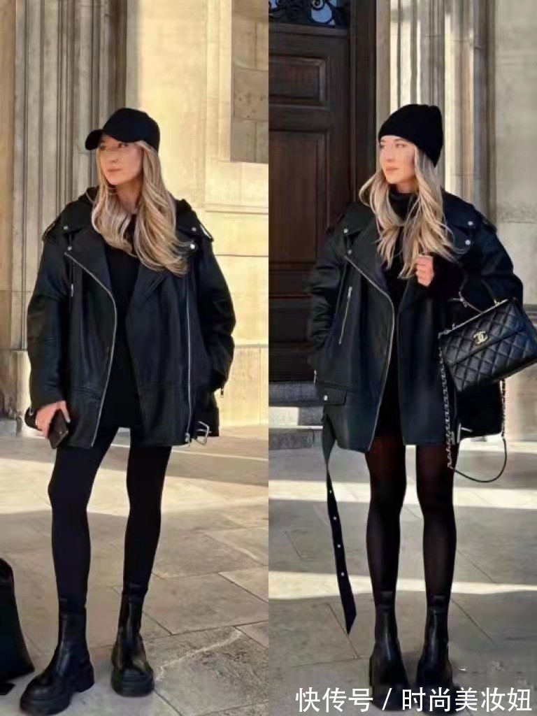 黑色 过年看腻了红色穿搭,来一组“黑色系”搭配,酷帅又洋气