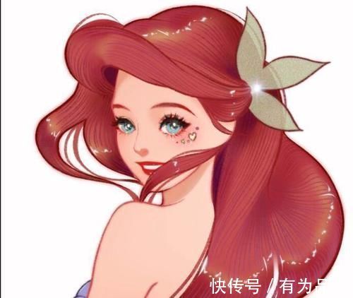 长发公主|迪士尼公主长发缠身形象,乐佩很妖异,爱丽儿透露出性感