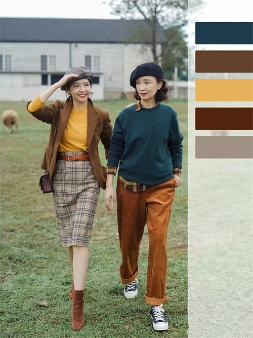 穿西装、学三木，这对“神仙母女”的春日穿搭，每一套都精致优雅