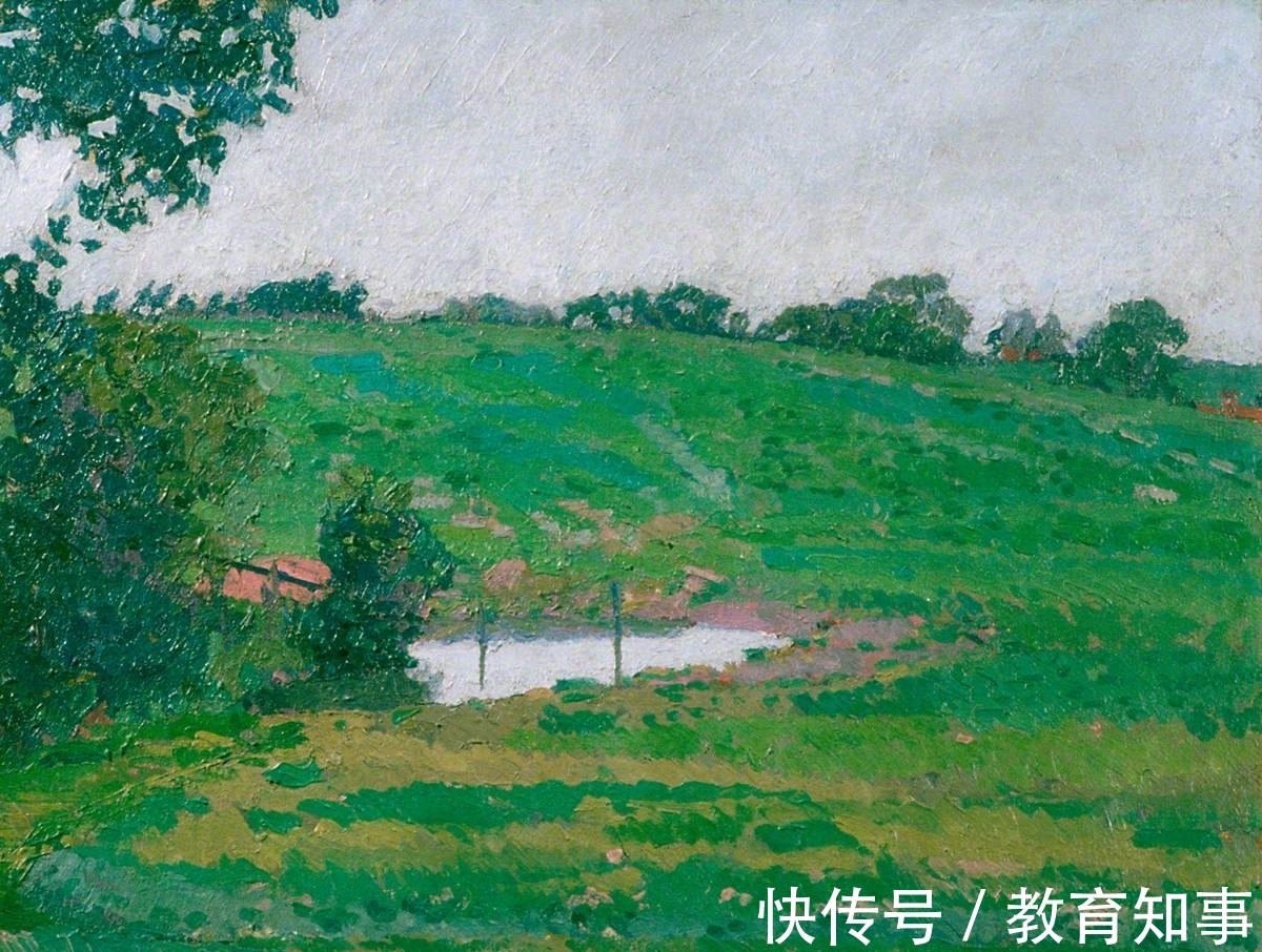 色块|后印象派的油画，造型扎实，色彩大胆的英伦式风景画