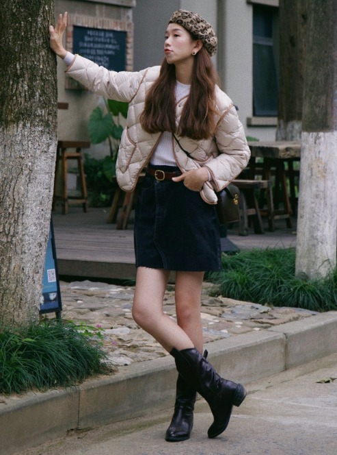 修饰 穿羽绒服不露腿?那你就大错特错了,学习这些露腿穿搭一样很美!