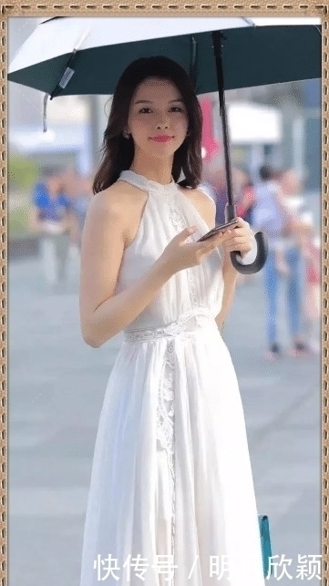 穿搭|不食人间烟火的阿姨,长得真灵动,穿白色裙子很贵气吧