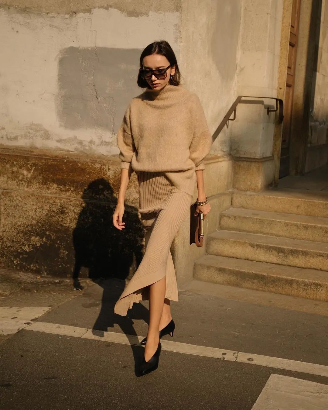 fendi 同色系穿搭,越简单越高级!