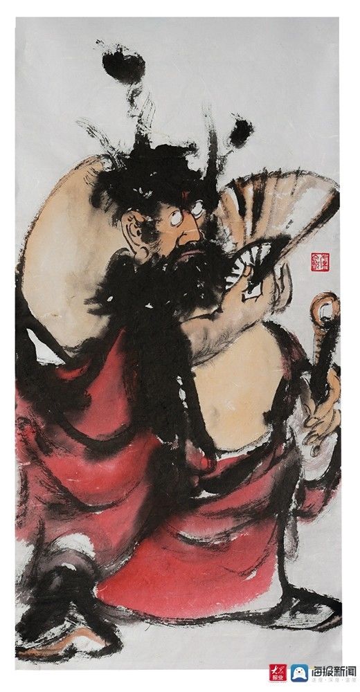 作品展$卢向龙国画作品展在青岛电影博物馆正式开展