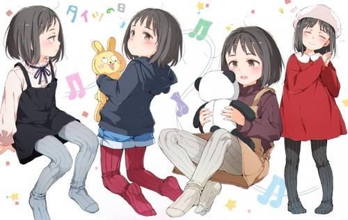 插画|乡民激推「幼稚园女孩的日常」插画!再现小浣熊威吓!