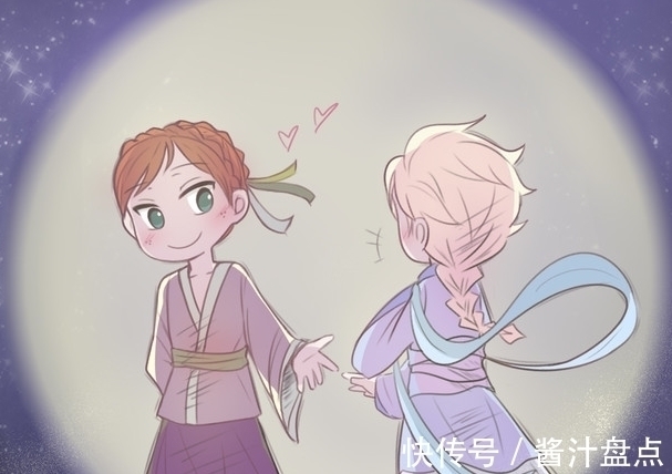 安娜!灵魂画师手下的艾莎和安娜,图二唯美,图三安娜“女友力”爆棚