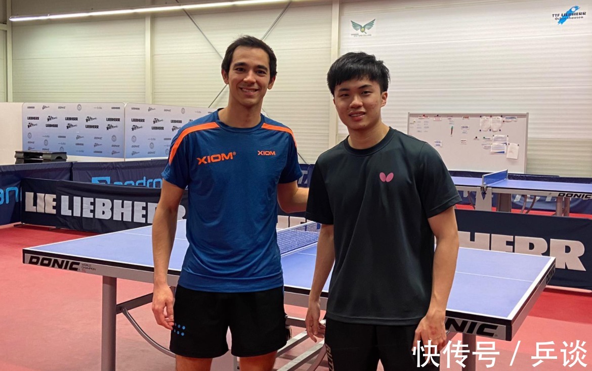 乒乓|变壮了?雨果晒出和林昀儒合照,台北乒乓一哥更换教练后首次亮相