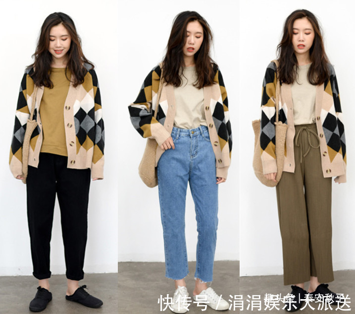 格纹 秋冬的“温柔衫”太喜欢!休闲舒适的穿搭示范,保准你一看就爱!