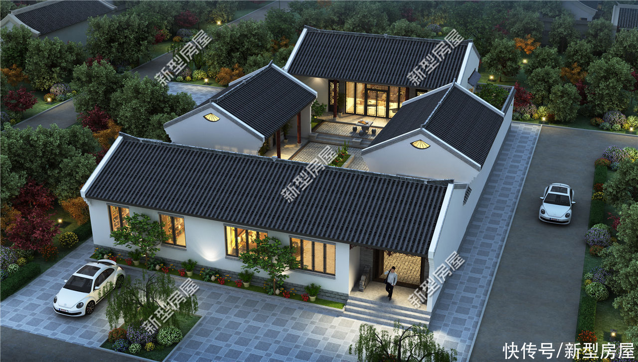 占地|8套中式别墅合集:我理想的农村养老住宅,还得是中式