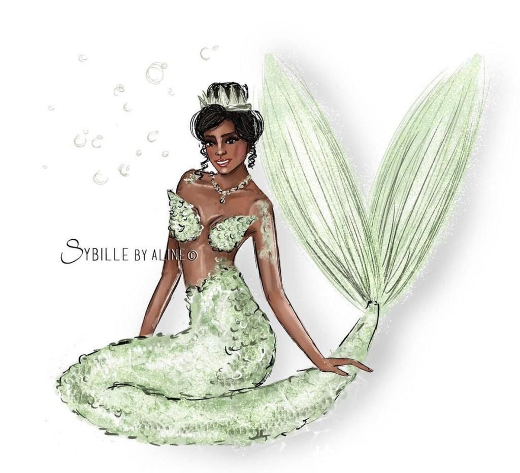 茉莉公主|迪士尼公主集体变身“美人鱼”,花木兰比艾莎还美,莫阿娜像大妈