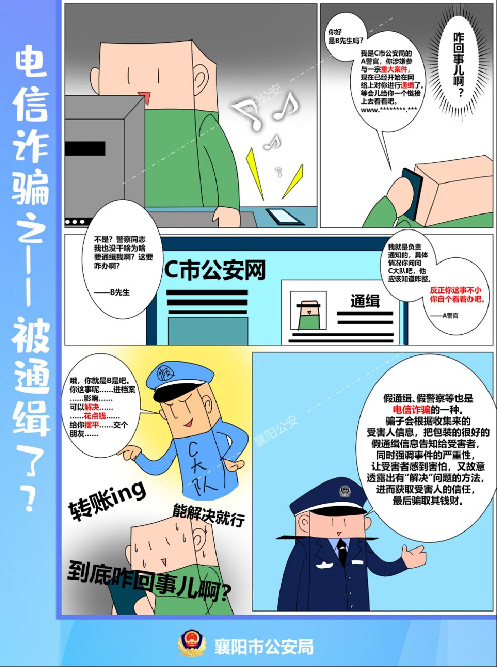 电信诈骗套路多 漫画学习防上当|反诈课堂 | a4569