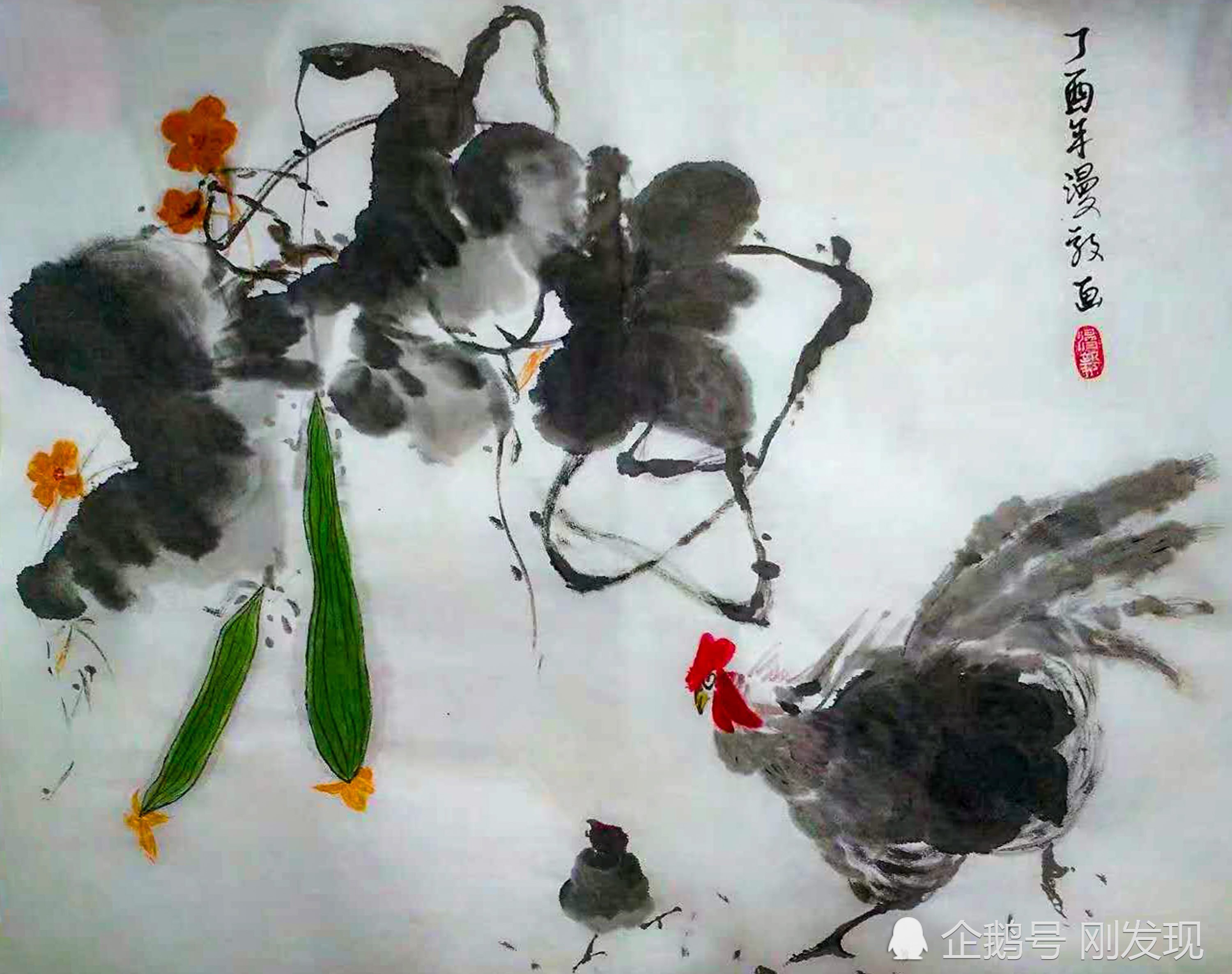 九零后女子学书画九年,无师自通,网友:作品拿出来不是一般的好