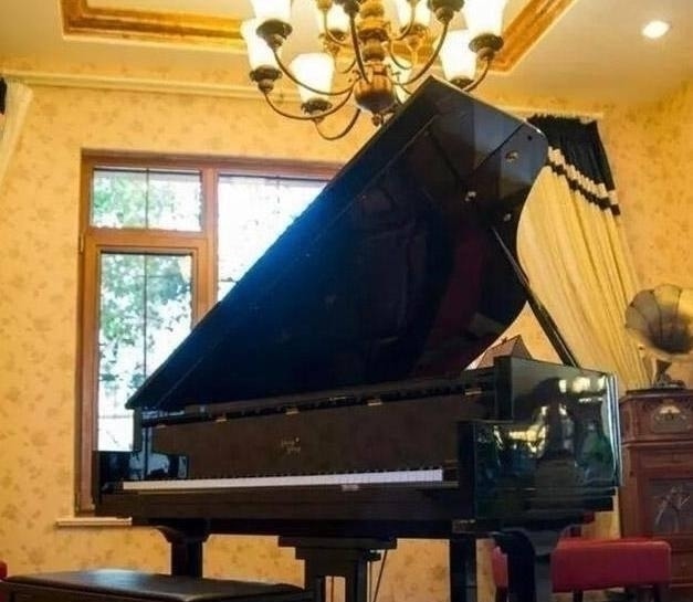 钢琴|郎朗豪宅尽显稳重,客厅就有三层楼高,家中随处可见名贵钢琴