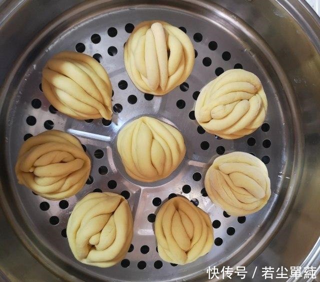 南瓜馒头,吃了太久的白馒头,今天换个品种!