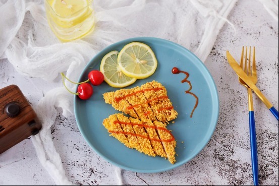 外酥脆内香嫩的无油低脂烤鸡排,美味无负担!