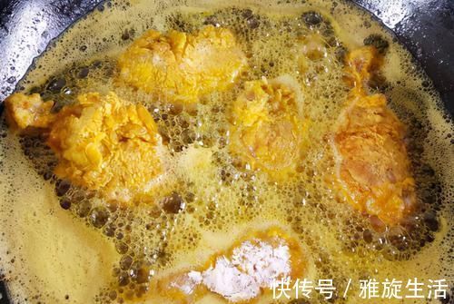在家炸鸡腿，怎样做出快餐店的味道？学会1招，外酥里嫩肉汁还多