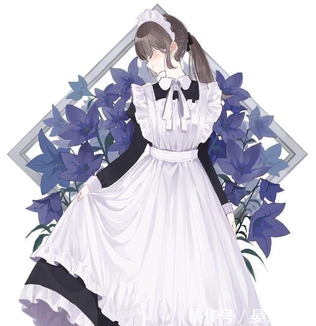 小姐姐|画师绘制鲜花风格女仆装,你最在意的花朵,代表着哪个小姐姐