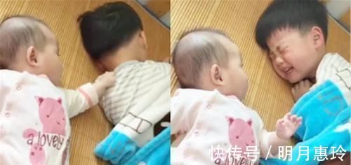 哥哥|小宝宝叫哥哥起床,被哥哥的起床气吓到不敢动,网友太可爱了