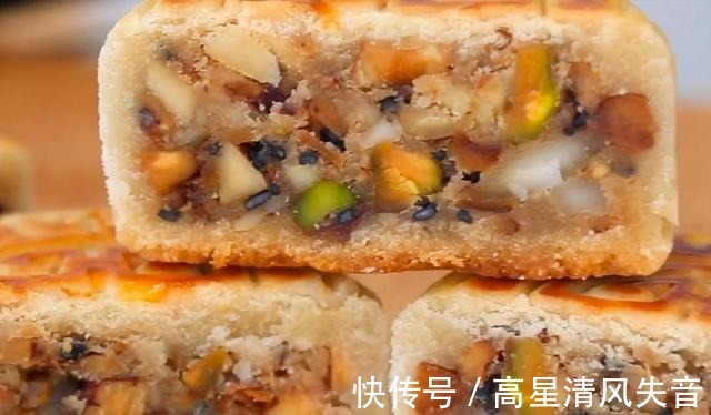 月饼|中秋节,不用烤箱,家里有平底锅就行!金黄香酥,不比买的差!