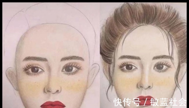 素描&美术生素描化妆，前一秒觉得一般般，看到成品后娜扎你怎么撇嘴了