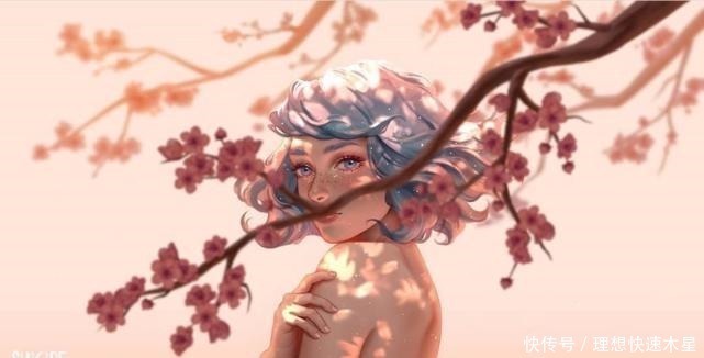 工作细胞|“月亮星星”拟人化头发做云、手捧月,国外画师不一样的脑洞!