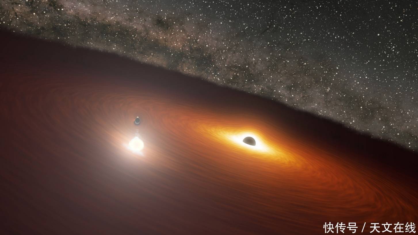 宇宙的舞蹈！看两颗黑洞在苍穹间共舞，着实的壮观