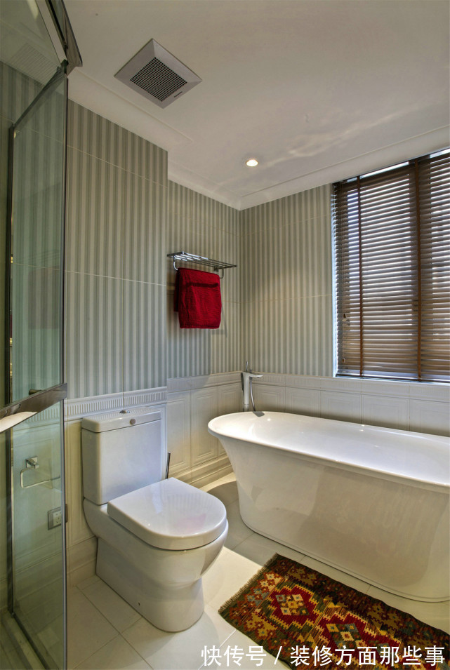 卫生间|129平现代美式三居室,打造出一个舒适又温馨的美式家