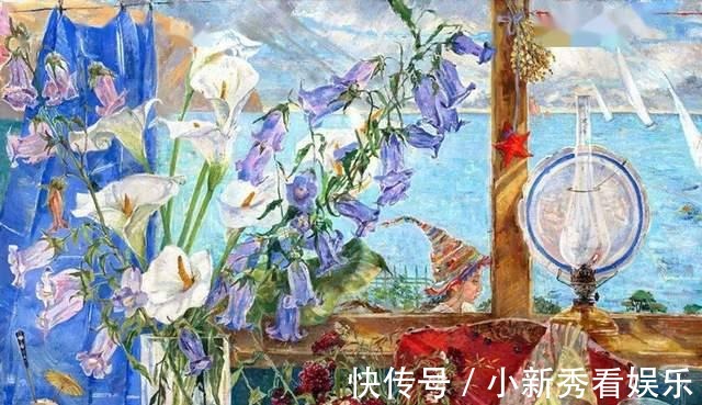女画家@俄罗斯女画家油画作品，色彩绚丽