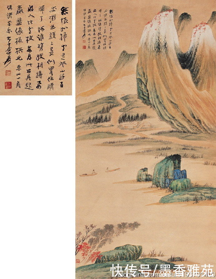 山水画|富丽堂皇——大师张大千精品金碧山水画作品欣赏