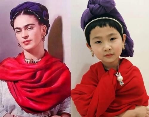 吹笛子的少年|小学生模仿“世界名画”,脑洞大开逗笑网友:让模仿,没让你超越