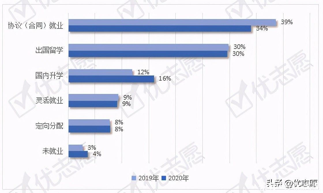 上外|上海外国语大学本科生就业流向波动分析